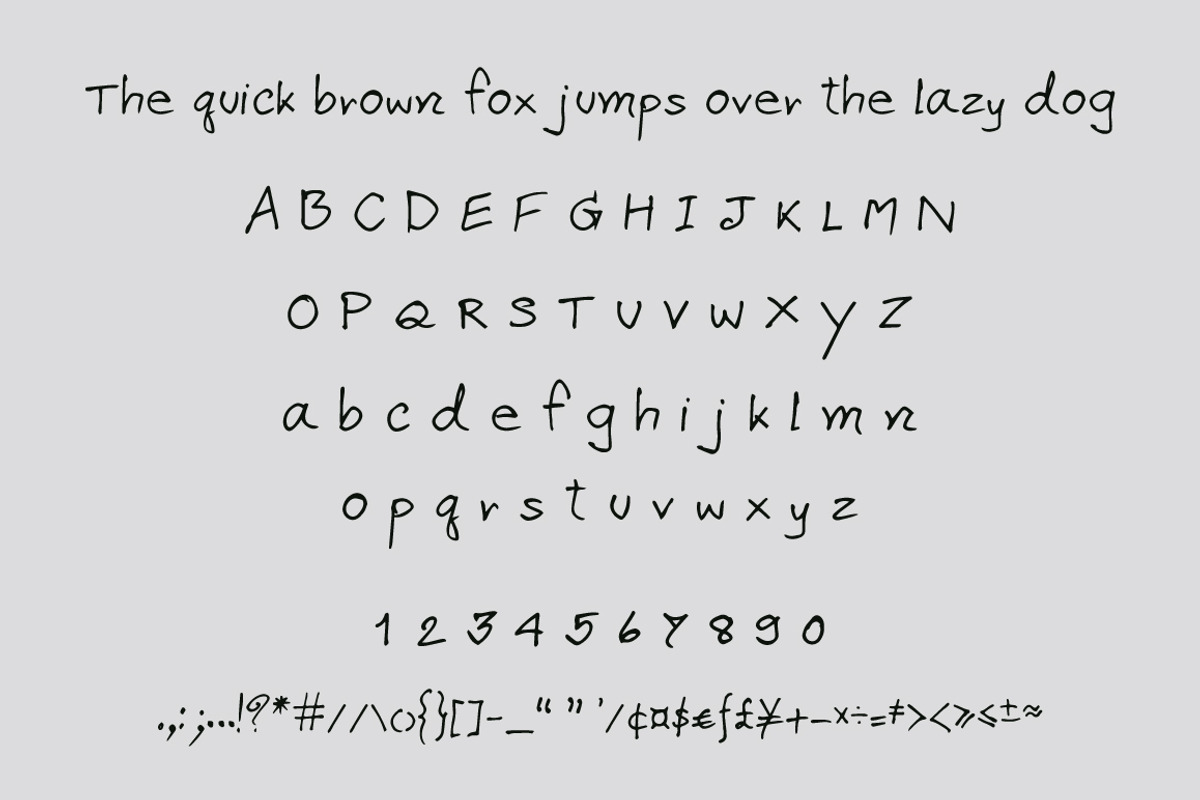 Apirak Handwriting Typeface preview 6