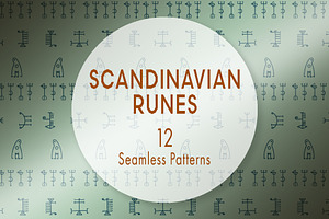 Scandinavian Runes Pattern Set