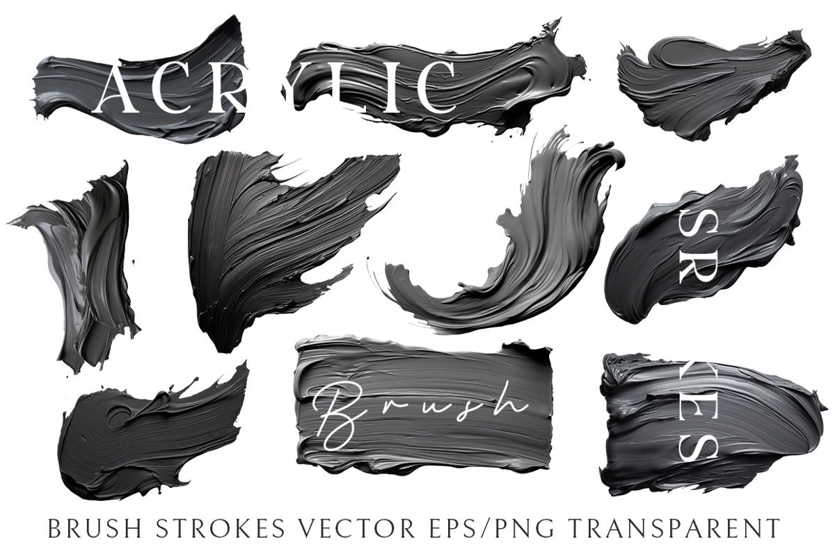 Acrylic Brush Strokes, an Object Graphic by Evgeniia (Photo 4 of 10)