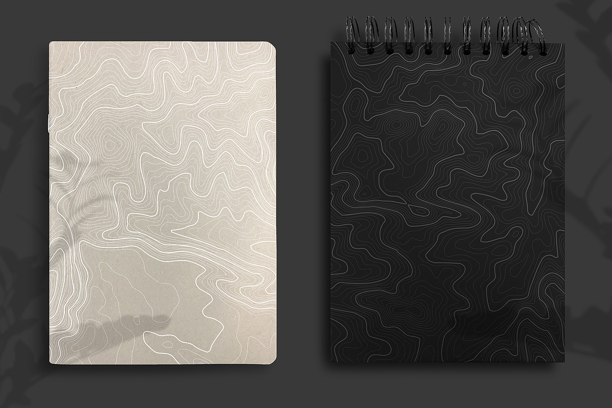 Topographic Maps Vector Bundle, a Texture Illustration by RDShop (Photo 3 of 13)