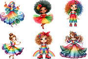 Cute Juneteenth Afro Girl Clipart, an Illustration by Designking (Thumbnail 3 of 4)