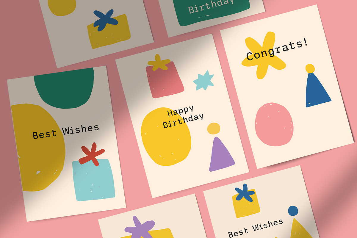 Congrats - Greeting Cards Collection, a Graphic by Bakulina Art (Photo 5 of 17)