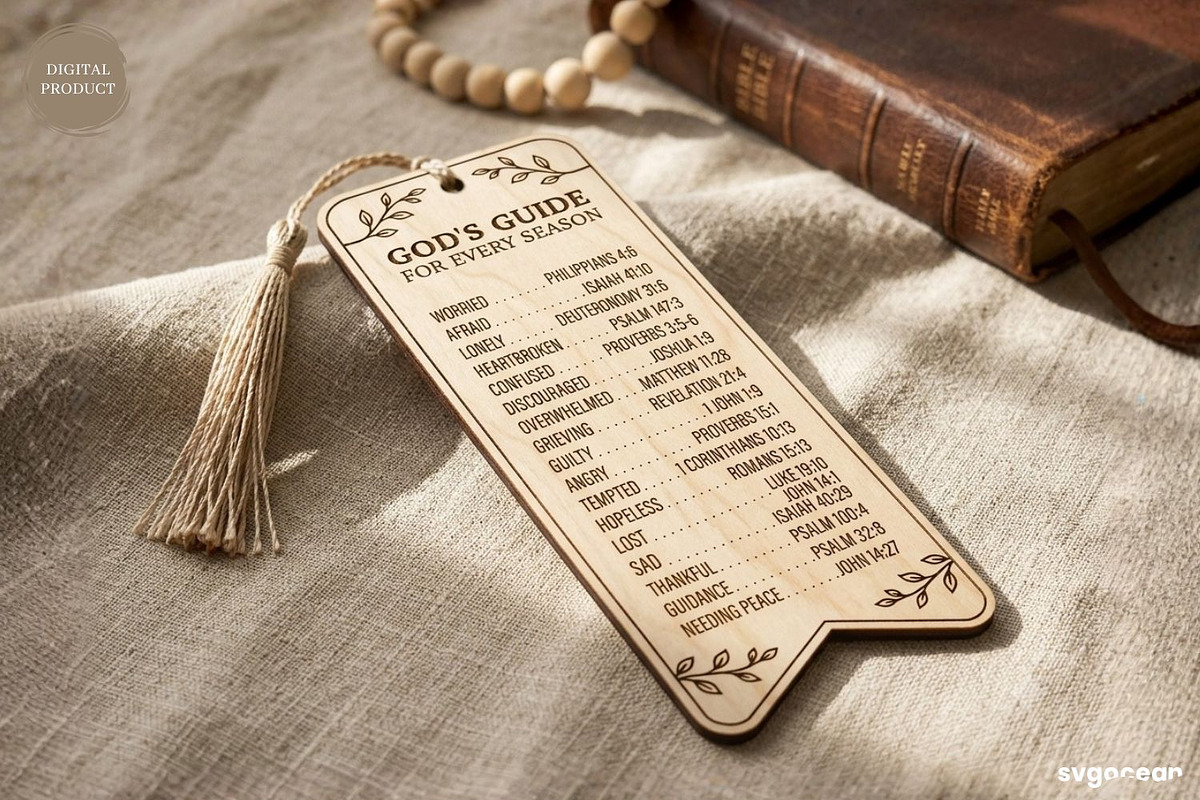 Bible Emergency Numbers Bookmarks, a Decorative Illustration by svgocean (Photo 4 of 8)