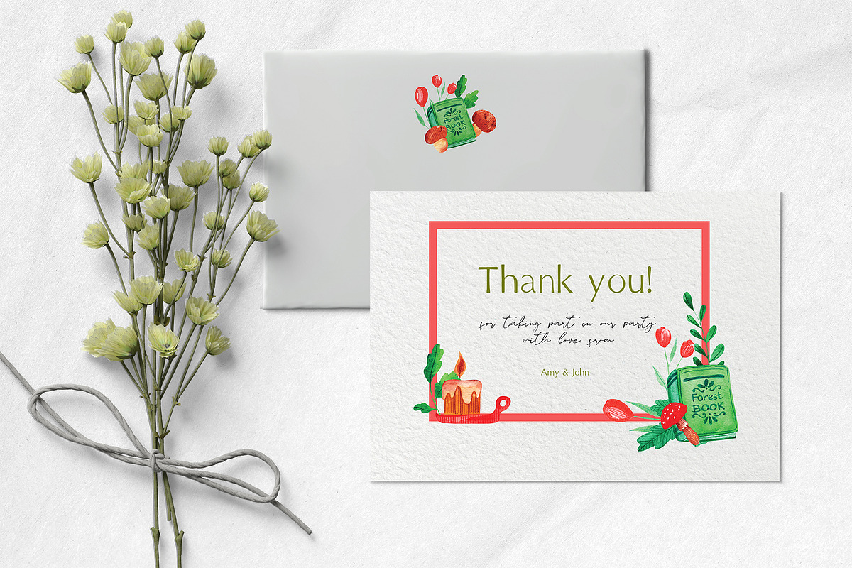 Cozy watercolor clipart & patterns, a Seasonal Illustration by Yelloo Fish (Photo 3 of 15)