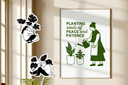 Cozy Lifestyle : Pet, Book, Plant, a Person Illustration by Jiwstudio (Thumbnail 21 of 21)