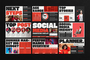 Social Media Report Presentation, a Presentation Template by E-Type