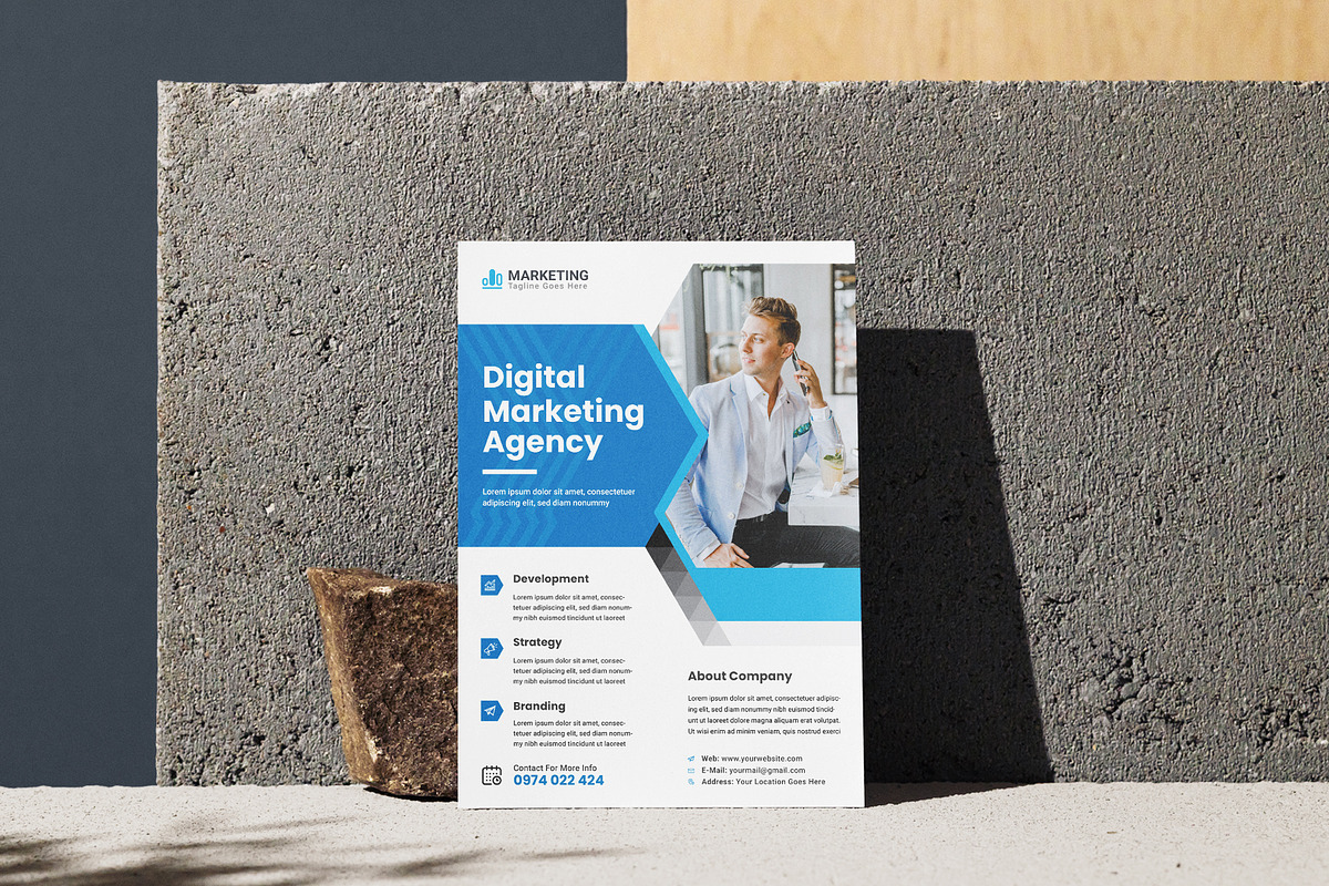 Corporate Business Flyer Template, a Flyer Template by workclan24 (Photo 3 of 3)