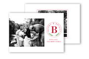 Monogram Christmas Card Template, a Card Template by Sweet Little Muse (Thumbnail 1 of 2)
