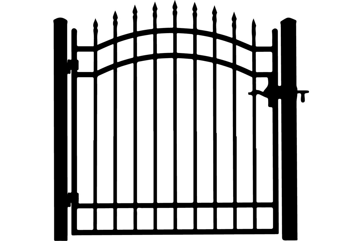 Ornamental Metal Fence Design Vector, an Object Graphic by Designer_Momina (Photo 9 of 13)