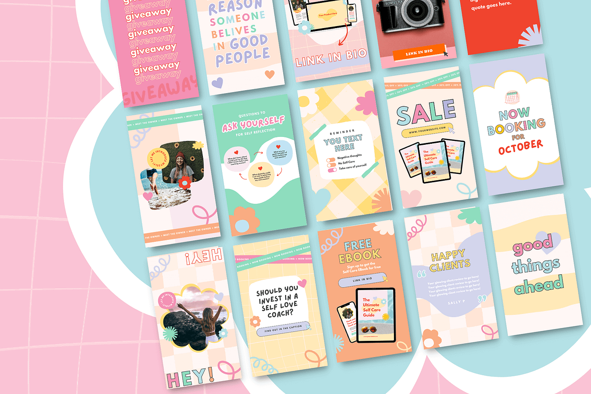 Colorful Instagram Story Template, a Social Media Template by Kurly Creative (Photo 8 of 10)
