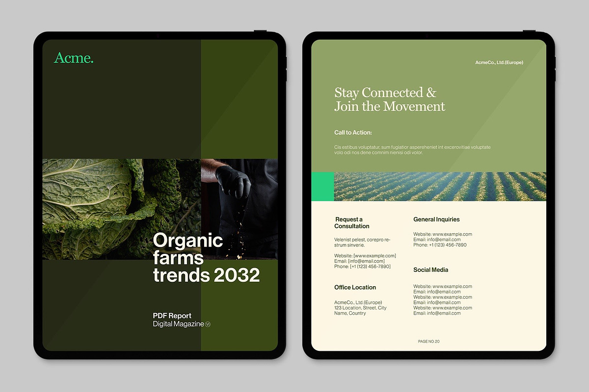 Organic Theme Brochure Template, a Brochure Template by BrandPacks (Photo 5 of 6)