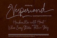 Vesperiand Handwriting Font