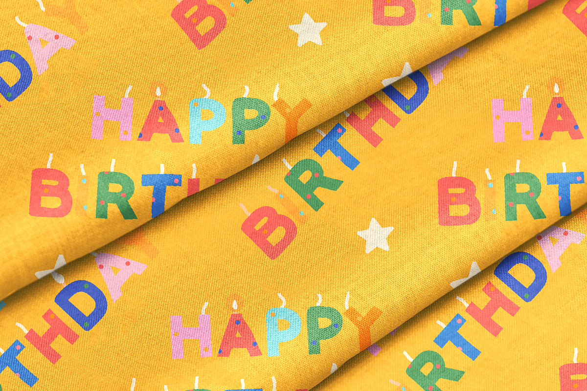 Birthday candles and patterns set, an Outline Icon by My.Ordinarty (Photo 10 of 10)