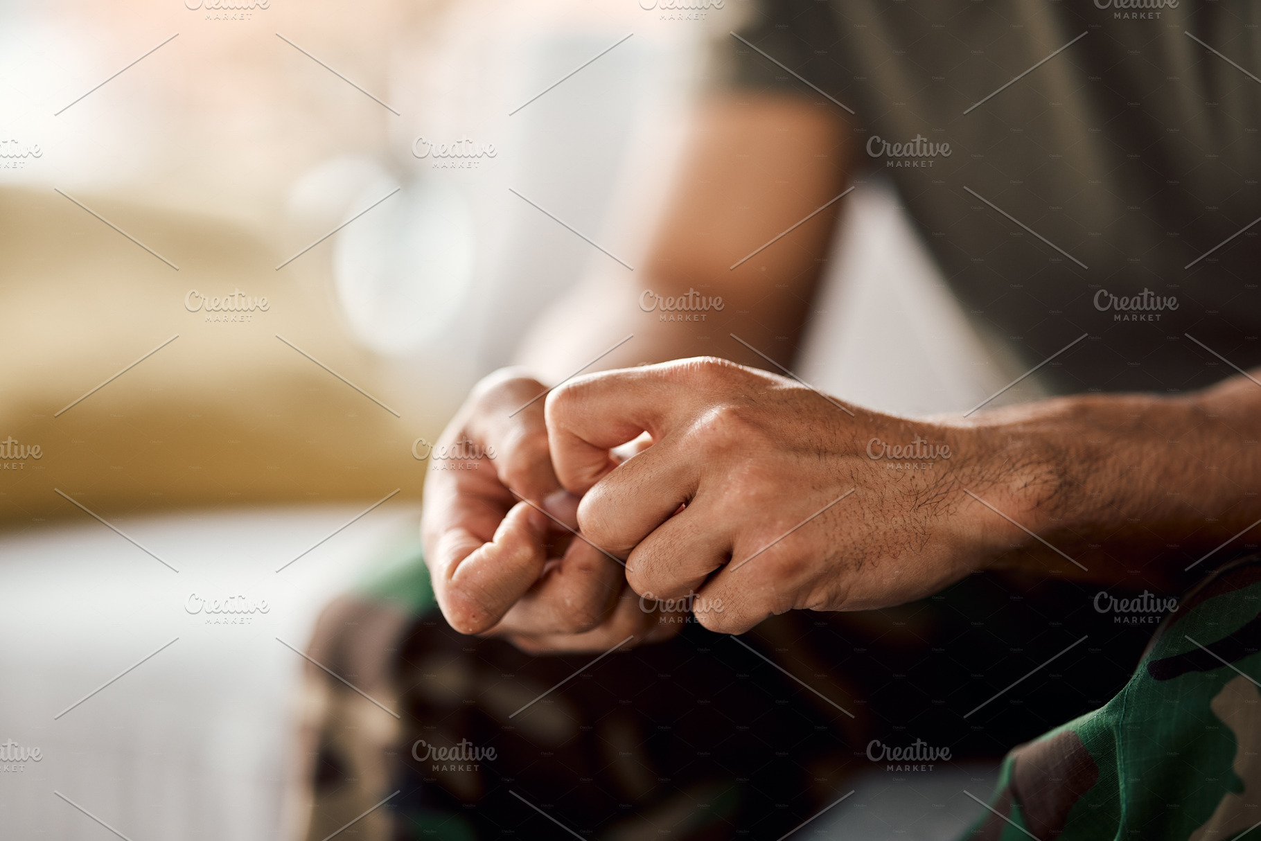 Closeup of person hands, anxiety and mental health problem, therapy and psychology with trauma. Fear, crisis and stress with depression, mistake and disaster with panic, abuse or addiction with pain, a Photo by Peopleimages.com