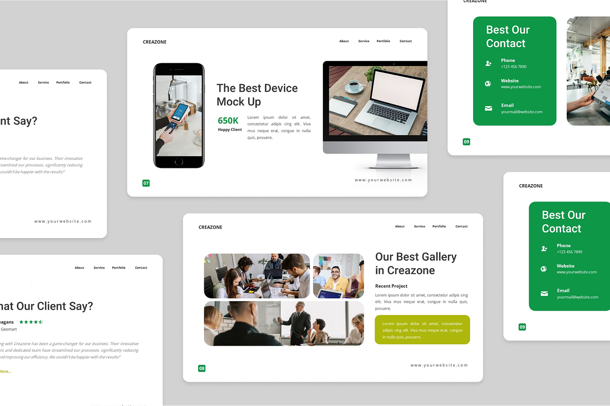 Creative Business Google Slide, a Presentation Template by Annora Studio (Photo 3 of 5)