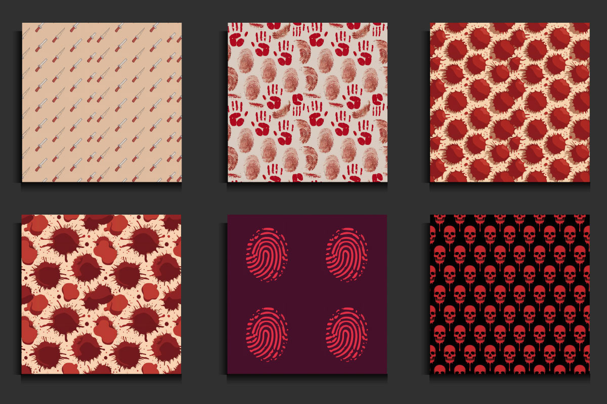30 Crime Scene Seamless Patterns, a Pattern Graphic by protabsorkar11 (Photo 3 of 4)