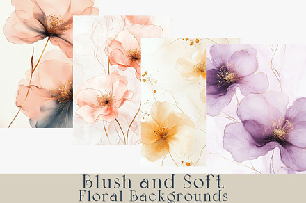 Blush and Soft Floral Backgrounds