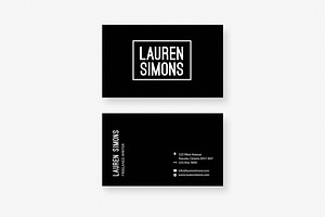 The Lauren Business Card Template