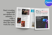 Monthly Newsletter Template Canva, a Magazine Template by Oshin Design (Thumbnail 7 of 8)