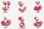 Coquette Goose Clipart PNG, a Seasonal Illustration by CreationArt (Thumbnail 4 of 5)