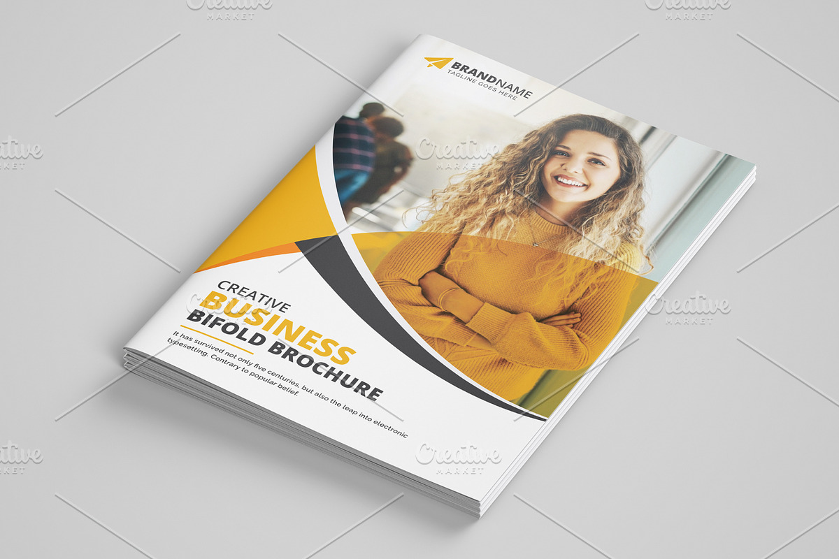 Corporate Bifold Brochure, a Brochure Template by GraphicsBurg (Photo 1 of 9)