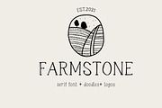 Farmstone Rustic serif font. Doodles, a Serif Font by LABFcreations (Thumbnail 17 of 17)
