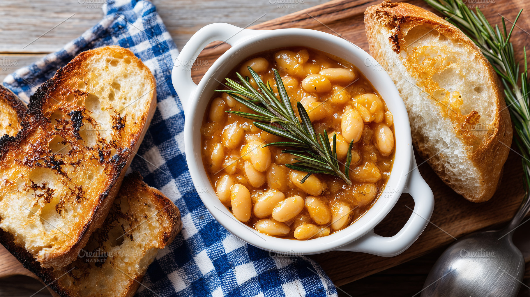 Homemade baked beans in tomato sauce, a Food & Drink Photo by MistyDay
