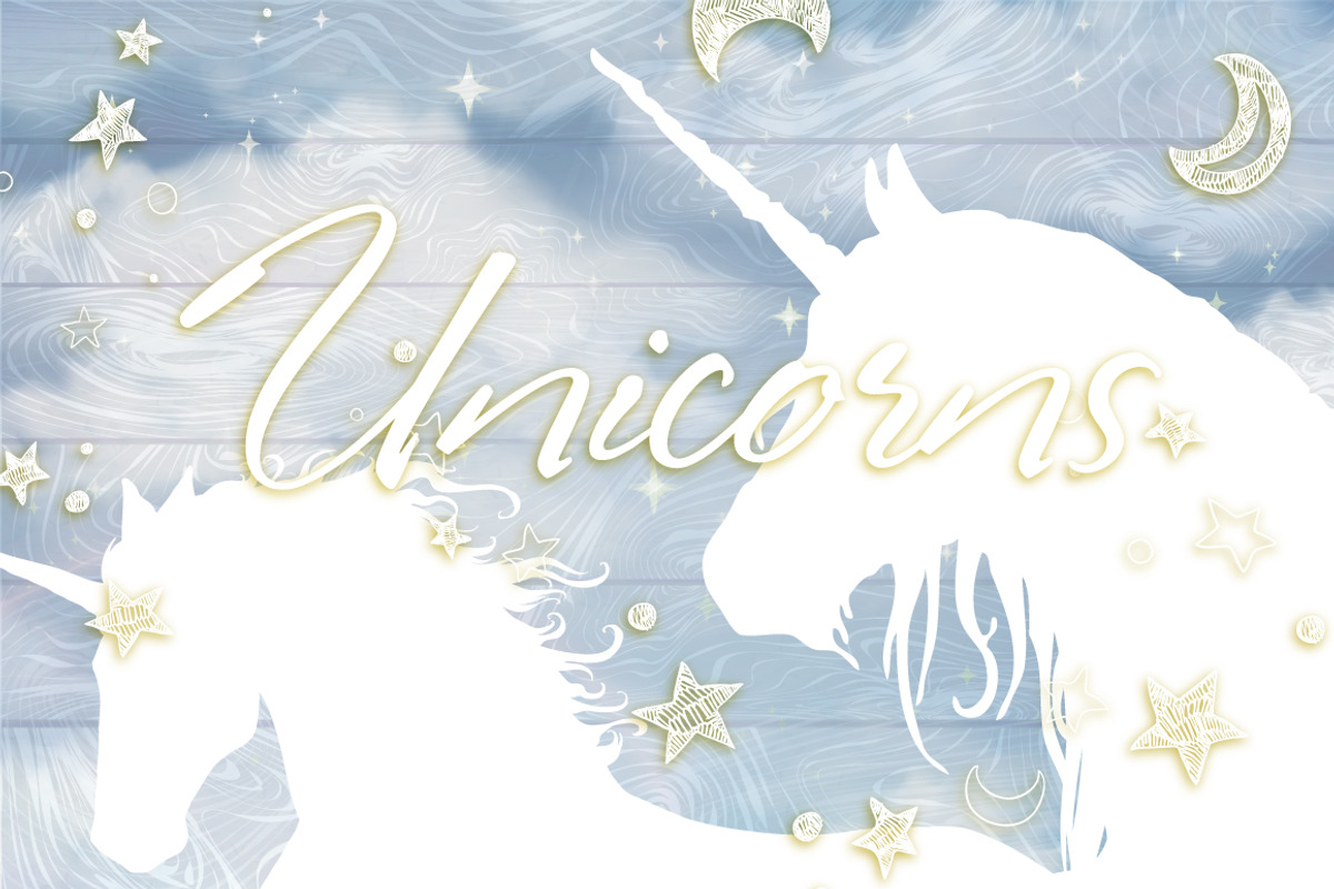 Unicorns - set 2., an Illustration by Gluiki (Photo 1 of 9)