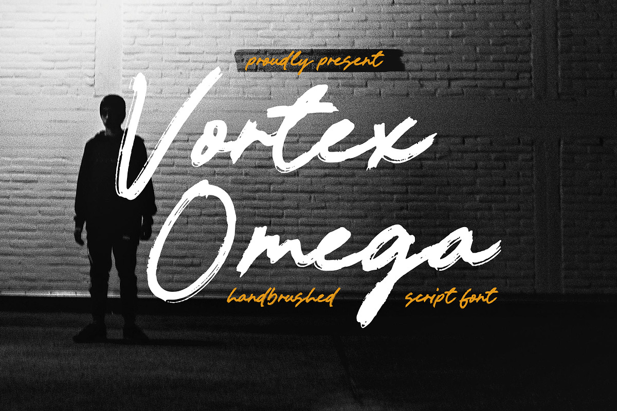Vortex Omega Font, a Handwritten Font by Timurtype (Photo 1 of 7)