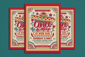 Cinco De Mayo, a Flyer Template by Muhamad Iqbal hidayat