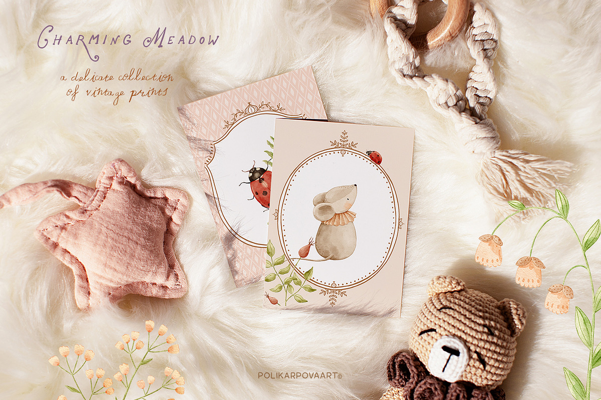 Charming meadow - woodland clipart, a Decorative Illustration by polikarpovaart (Photo 22 of 30)