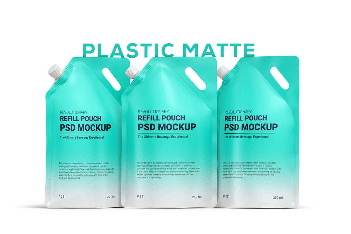 Refill Pouch Bag Mockup, a Packaging Mockup by Ram Studio LLC (Photo 3 of 15)