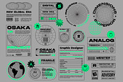 Retro Futurism Brutalist Collection, a Branding & Logo Template by Graphicdome (Thumbnail 3 of 13)