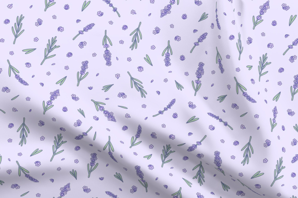 French Lavender Flower Pattern, a Pattern Graphic by Viaireshop (Photo 4 of 5)