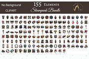 Shabby Chic Steampunk Clipart Bundle, an Illustration by NiiiNArt (Thumbnail 6 of 6)