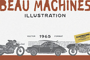 Beau Machines Illustration, a Transportation Illustration by Megflags (Thumbnail 1 of 9)