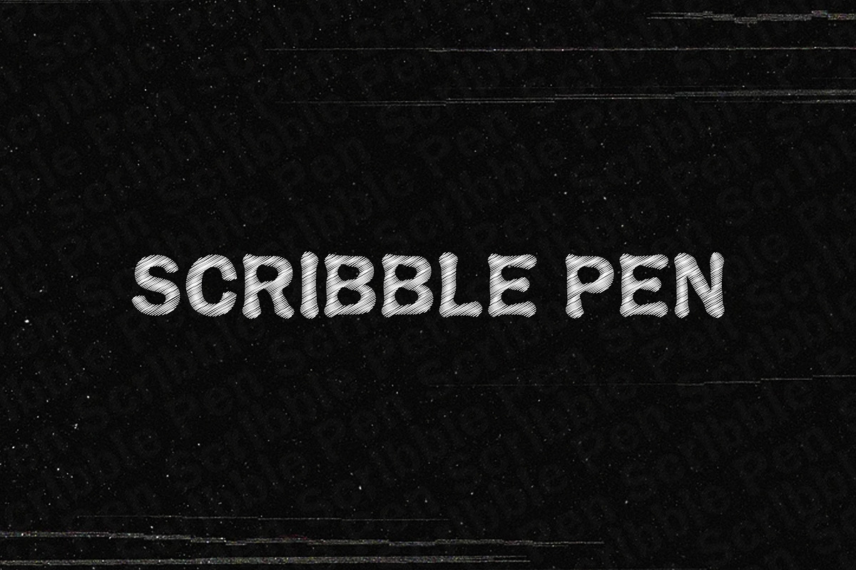 Scribble Pen, a Handwritten Font by Nickhard (Photo 1 of 6)