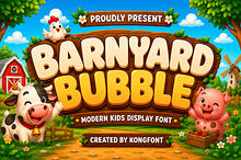 Barnyard Bubble - Kids Display Font