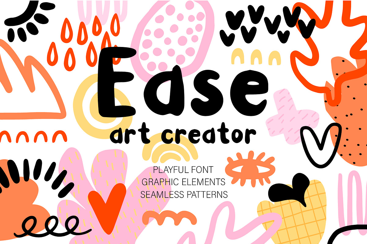 Ease font. Art creator., a Print Template by Artlavi_design (Photo 1 of 9)