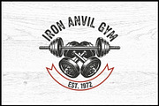 10 Power Gym Logo Badge Bundle, a Sport Illustration by Artivon (Thumbnail 6 of 10)