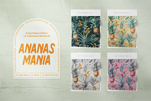 Ananas Mania Seamless Pattern