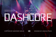 Dashcore Contemporary Sans Font, a Sans Serif Font by Vadovastd (Thumbnail 1 of 7)