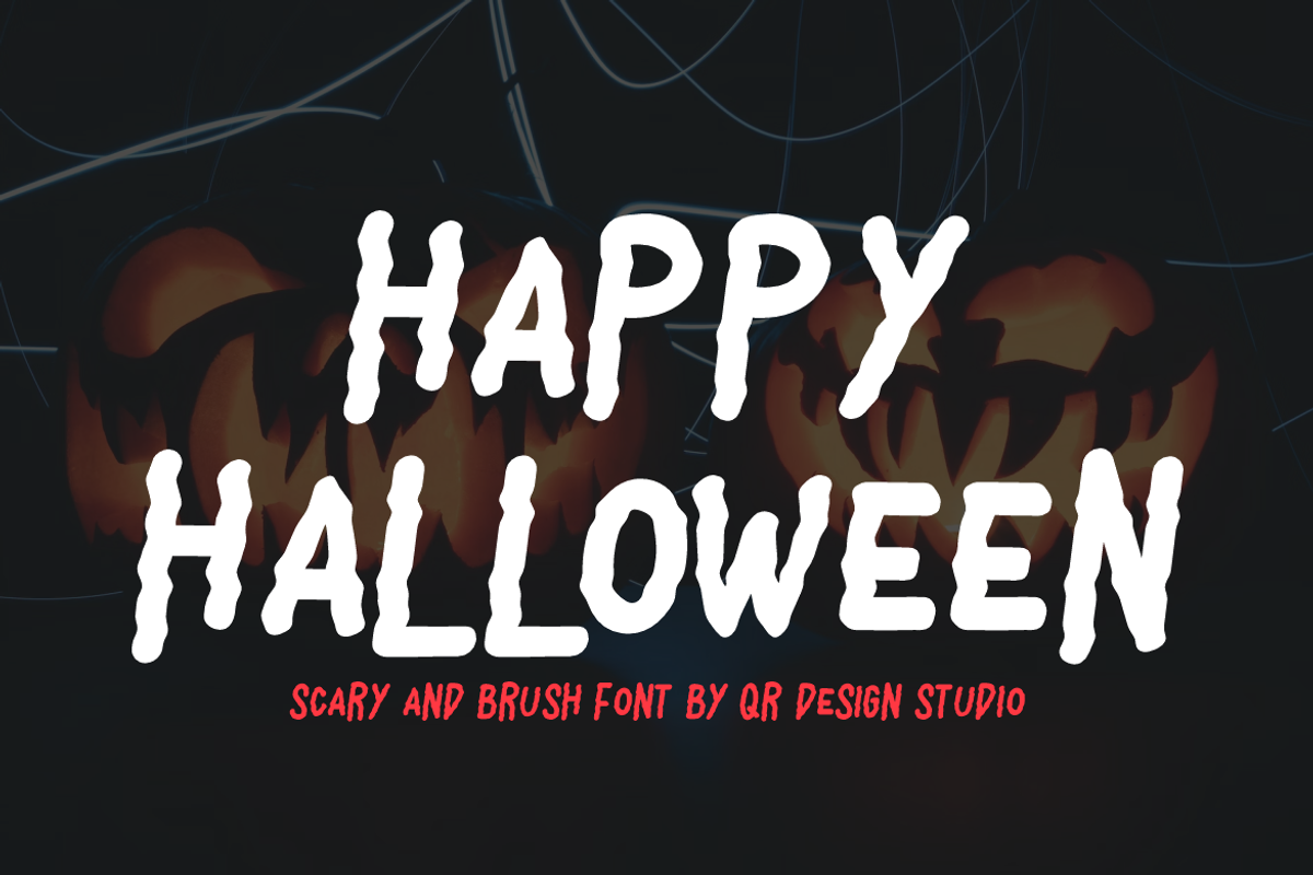 Woman Screams - Horror Font, a Handwritten Font by QR Design Studio (Photo 3 of 8)