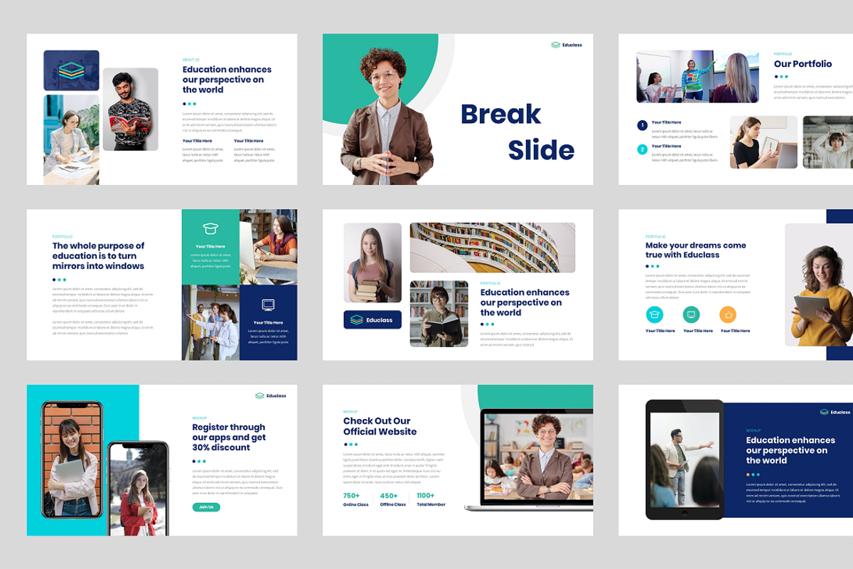 Educlass - Education & Online Course, a Presentation Template by Biwarastudio (Photo 5 of 5)