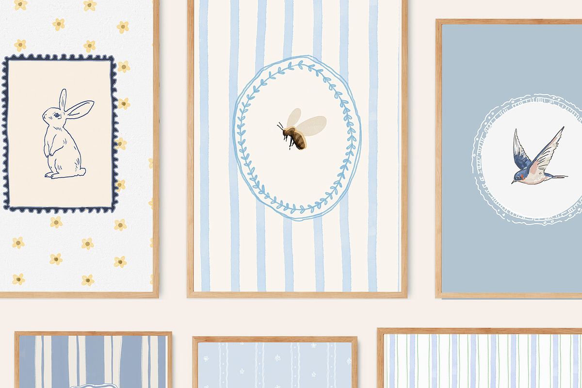 Vintage Nursery Prints Bundle - 140, a Background Graphic by Artemsky (Photo 6 of 17)
