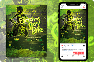 Extreme Sport Event Flyer, a Flyer Template by regalDRAW