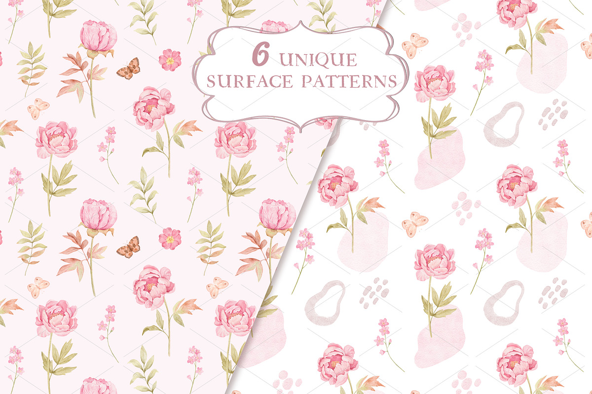 Marshmallow Watercolor Peonies, an Illustration by Irina Diasli (Photo 6 of 12)