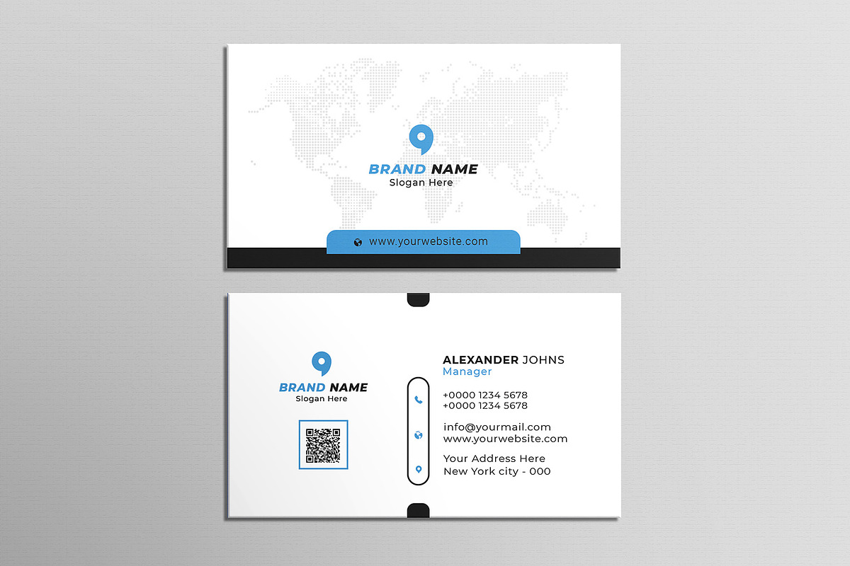 Corporate Business Card, a Business Card Template by Saman Osama (Photo 2 of 5)