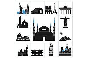 Landmark Travel Icons