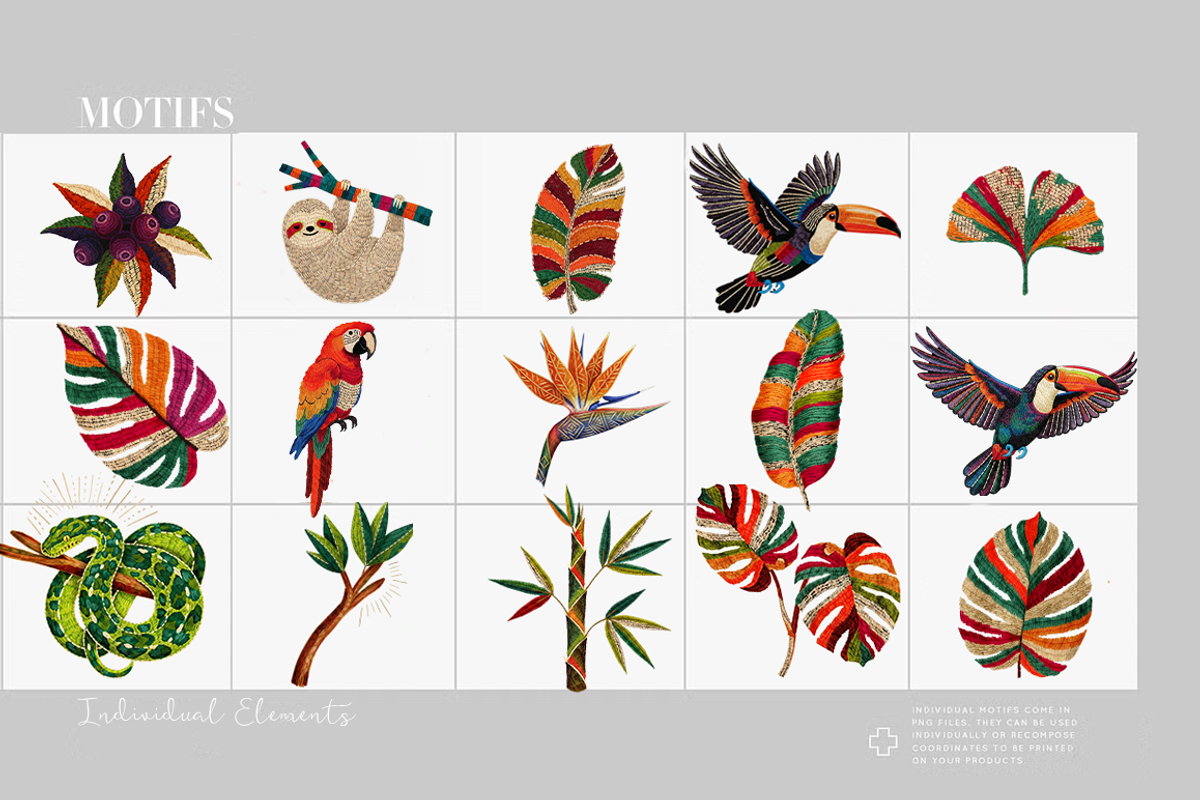 Tropical Paradise – 2026 Embroidery, a Pattern Graphic by Luiz da Rolt Grathwohl (Photo 4 of 11)
